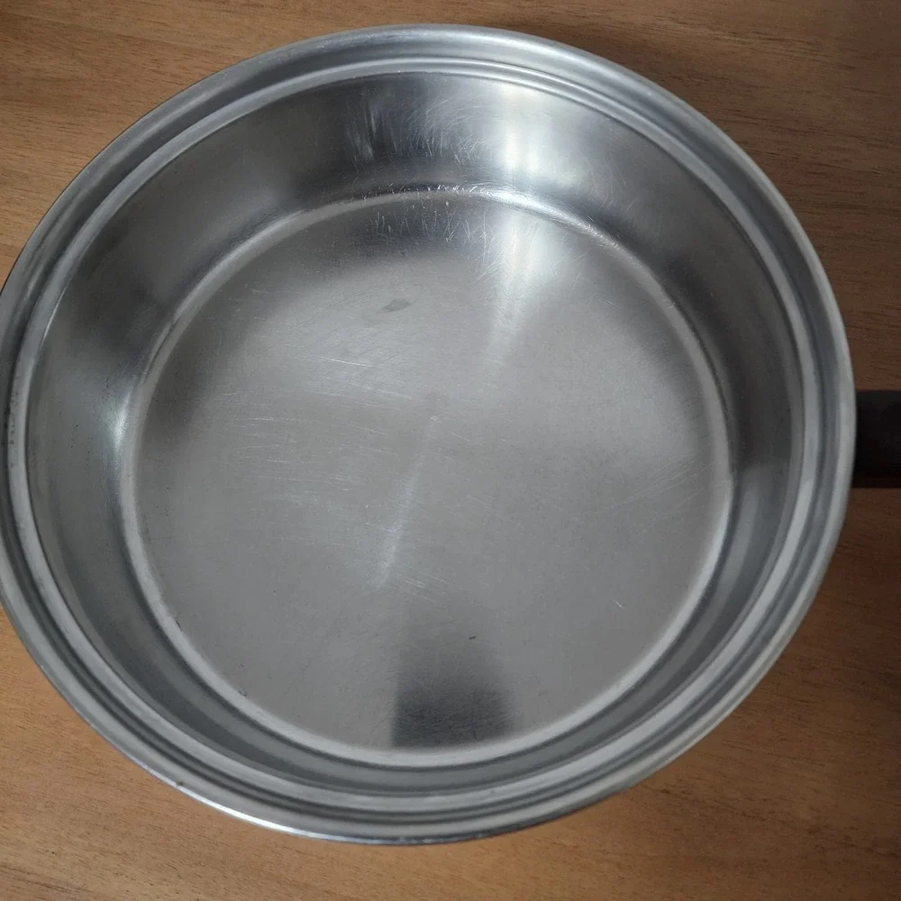 Vintage Sears Stainless Heavy Bottom Skillet  Made In Belgium
